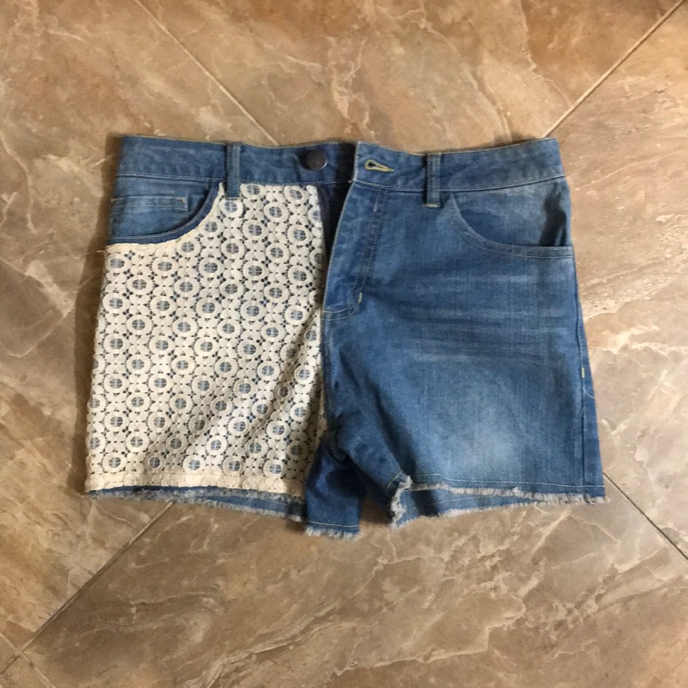Juniors jean shorts